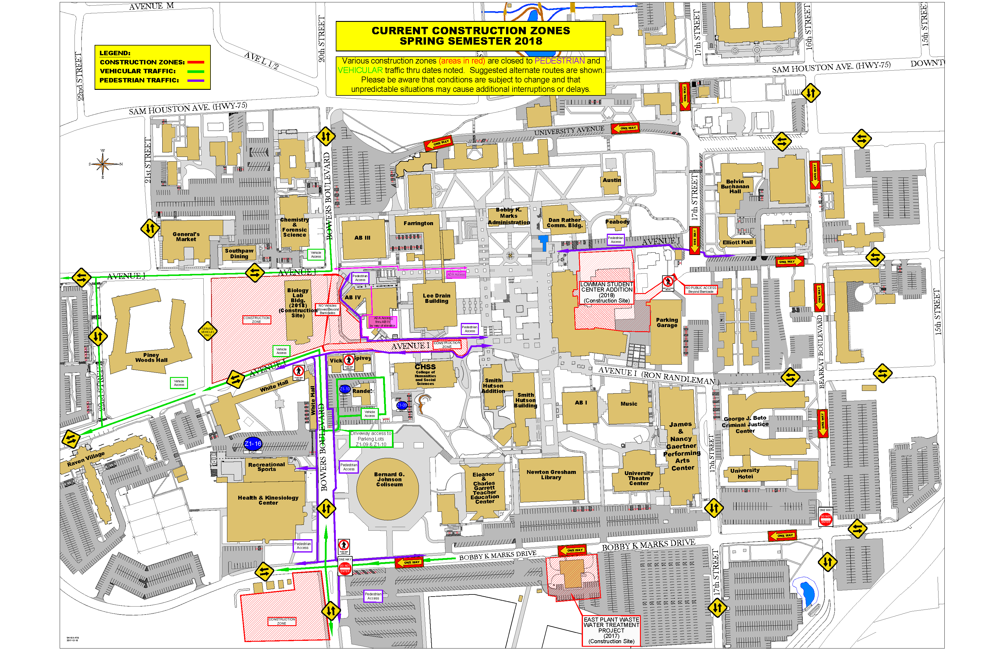 Sam Houston State Campus Map United States Map